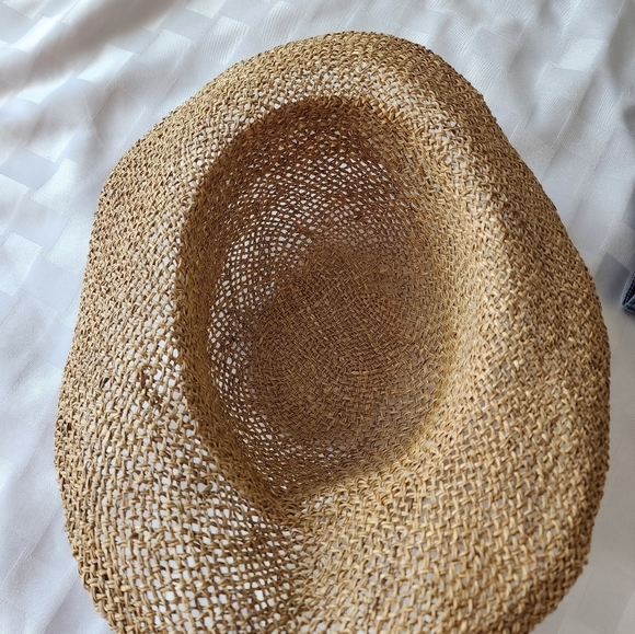 Raw Hem Straw Hat - Picture 3 of 3